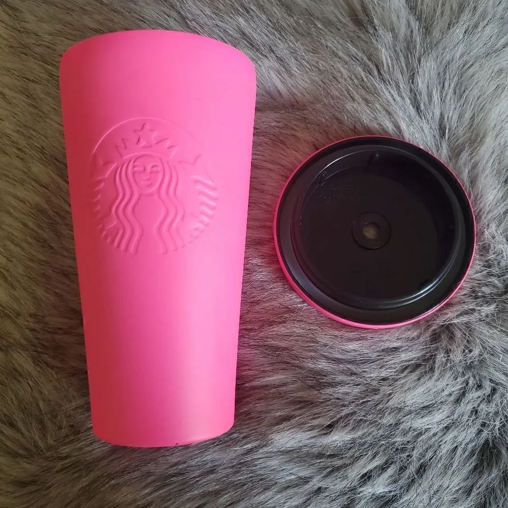 Starbucks Coffee 2014 Hot Pink Tumbler Cup